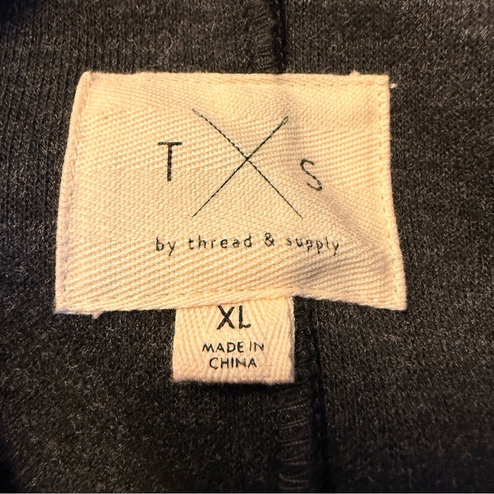 Thread & Supply | Charcoal Gray Thick Shirt Jacket with Pockets | Sz XL - Picture 6 of 8